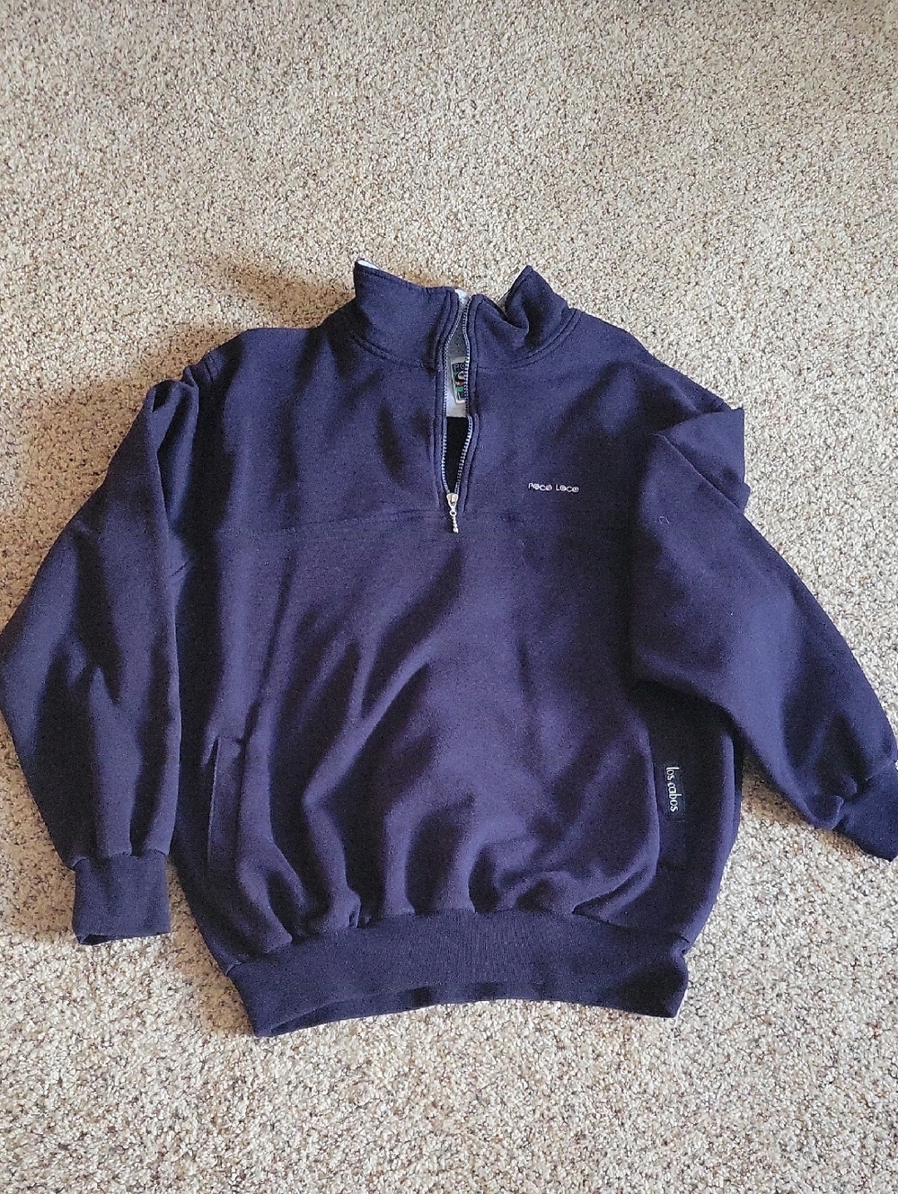 Men's Navy Quarter-Zip Sweater Pullover